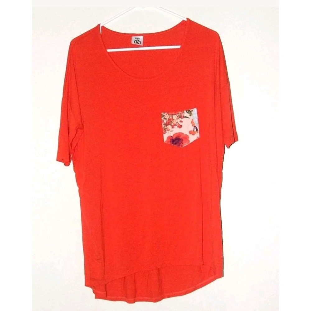 Agnes & DoraSwing Tunic Size S Orange Floral